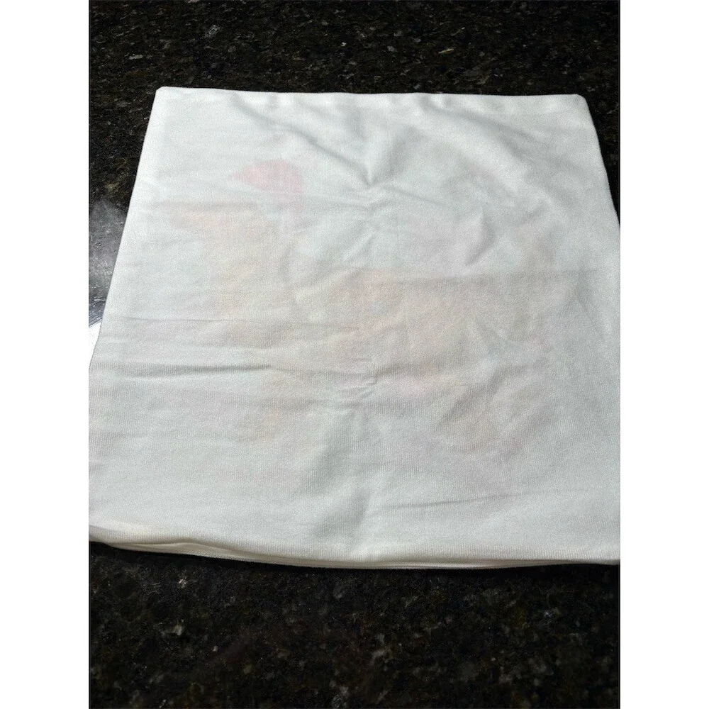 Unbranded Christmas Golden Retriever Pillow Cover White 17x17 Hidden Zip